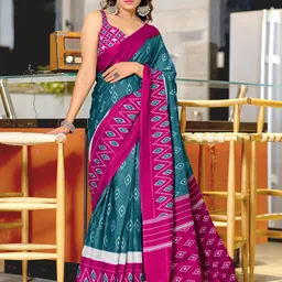 LeeliPeeri Designer Ethnic Motifs Block Print Saree-53
