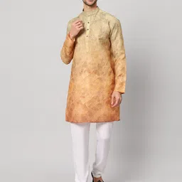 GLOBALRANG Men Printed Regular Pure Cotton Kurta with Pyjamas-picture-4