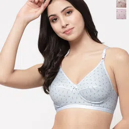 Docare Women Printed Full Coverage Bra-image-2