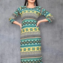 MANTRA DESIGNER Women Multicoloured Crepe Kurtas-picture-18