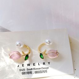 PolluxCraft Floral Studs Earrings-image-31