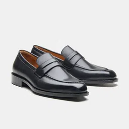 KOZASKO Men Leather Formal Loafers-image-10