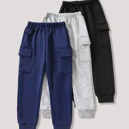 Kaff Kids Unisex Pack of 3 Cargo Joggers-25