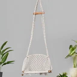 Swingzy White Hammock Hanging Swing-image-1