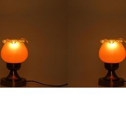 SOMIL Yellow Glass Cylinder Table Lamps-picture-24