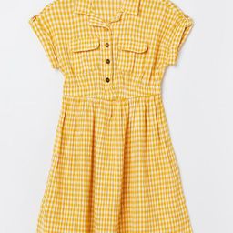 Fame Forever by Lifestyle Girls Checked Printed Utility Pockets Fit & Flare Dress-image-23