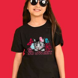 NUSYL Girl Print Relaxed Fit T-shirt-image-95
