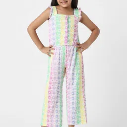Nauti Nati Girls Heart Prints Crop Top & Pants Clothing Set-image-95