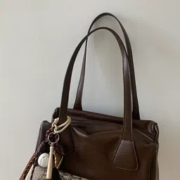 DressBerry PU Structured Shoulder Bag with Tasselled-11