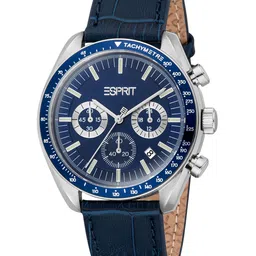 ESPRIT Men Printed Dial & Leather Straps Analogue Watch ES1G471L0015-35