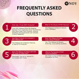 NOY 15Pcs Your Must-Have Pair Makeup Combo- For Gorgeous Results - Combo No. 676 image 3