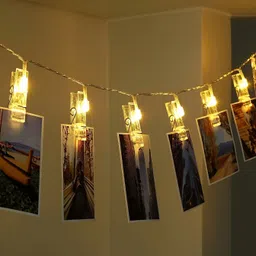 SPARK WORLD Yellow Photo Clip String Lights image 5