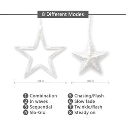 ENORMITY White & Yellow Star Shape String Light image 2