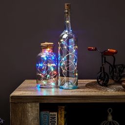 SPARK WORLD Red & Green Rice Shaped Cork Fairy String Light image 3
