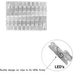 SPARK WORLD Yellow Photo Clip Shape String Lights image 3