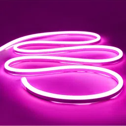 SPARK WORLD Pink Rice Shaped LED String Lights Rope image 2