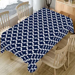 AEROHAVEN Blue & White Digital Printed 4-Seater Rectangle Table Cover-50
