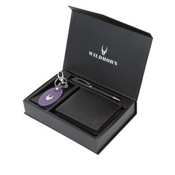 WildHorn Men Black & Blue Accessory Gift Set-image-86