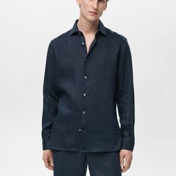 MANGO MAN Linen Casual Shirt-picture-41