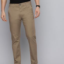 Flying Machine Men Slash Slim Tapered Fit Chinos Trousers-picture-4