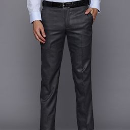 Raymond Men Checked Slim Fit Trousers-image-96