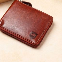 SAMTROH Unisex Animal Textured PU Zip Around Wallet-7