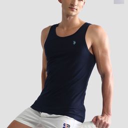 U.S. Polo Assn. Pack Of 2 Comfort Fit Pure Cotton Innerwear Vests OEV03-NW0-P2-25