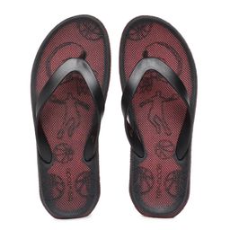 Tresmode Men Black Solid Thong Flip-Flops-36