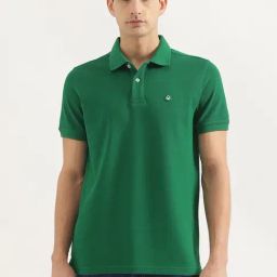United Colors Of Benetton Green Pure Cotton Relaxed Fit Polo T-Shirt-image-15