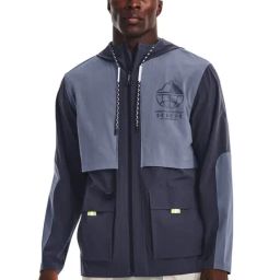 Under Armour Grey Regular Fit Self Pattern Sports Hoodie-3
