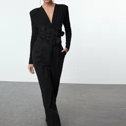Trendyol V-Neck Long Sleeves Bodysuit-image-71