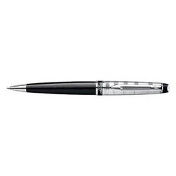 Waterman Expert Deluxe Blue Ball Pen Bold Chrome Trim Black Body Color, 9000017161-image-49