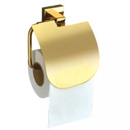 AceLine Toilet Paper Holder Aqua Brass PVD Gold Finish-image-2