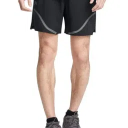 Under Armour Black Slim Fit Printed Sports Shorts-picture-9
