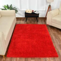 Presto Red Polyester Soft Feel Anti-Skid Carpet-34