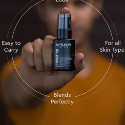 BATTLE CRY Men Foundation Enriched With Vitamin E - 30 ml Fair image 3