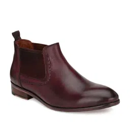 San Frissco Men's Maroon Chelsea Boots-image-27