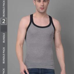 Dollar Bigboss Assorted Cotton Regular Fit Vest - Pack Of 2-image-97