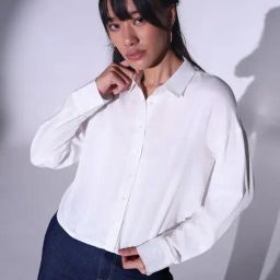 Hubberholme White Cotton Relaxed Fit Oversized Shirt-image-21