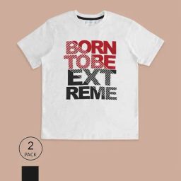 Pantaloons Junior White & Black Cotton Printed T-Shirt (Pack of 2)-picture-43
