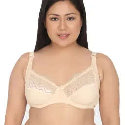 Curvy Love Beige Under-Wired Non Padded Plunge Bra-picture-46