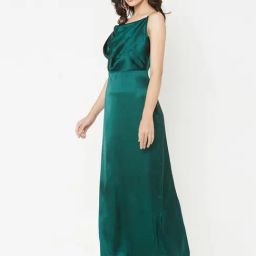 MISH Green Cowl Neck Maxi Dress-image-36