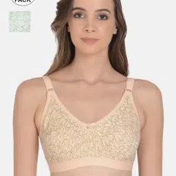 mod & shy Beige & Green Printed Everyday Bra - Pack Of 2-picture-37