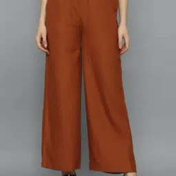 Allen Solly Brown Mid Rise Parallel Trousers-picture-26