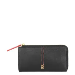 Baggit Black Solid Zip Around Wallet for Women-42