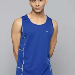 ALCIS Blue Slim Fit Sleeveless T-Shirt-picture-21