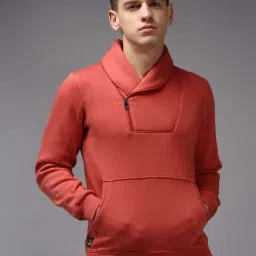 Showoff Rust Cotton Regular Fit Sweatshirt-16
