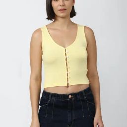 Forever 21 Yellow Box Crop Top-image-31