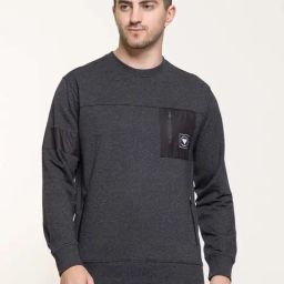 Club York Charcoal Regular Fit Round Neck Sweatshirt-image-76
