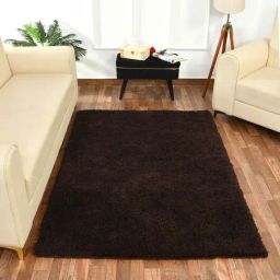 Presto Brown Polyester Soft Feel Anti-Skid Carpet-62